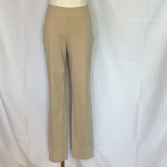 AKRIS Melissa techno slim pant in sand size 6 - Picture 2 of 7